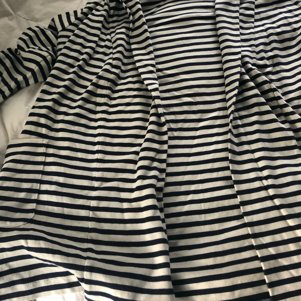 Lou and Grey shawl collar navy/cream jacket M